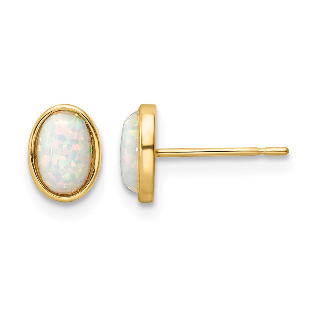 14k Madi K Created Opal Post Earrings