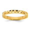 14K Madi K Diamond-cut Design 2mm Band Baby / Children's Ring