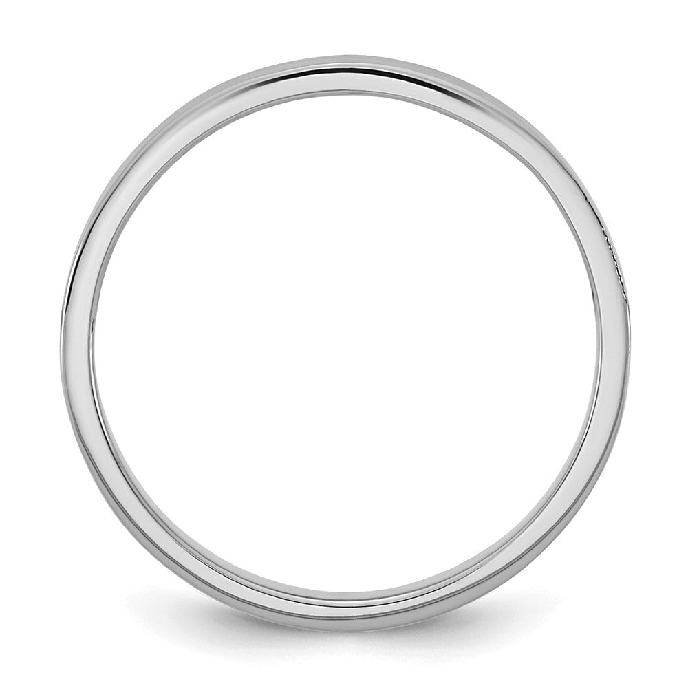 14K White Gold Madi K High Polished 2mm Band Baby / Children's Ring