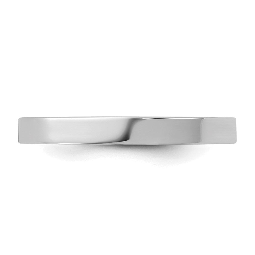 14K White Gold Madi K High Polished 2mm Band Baby / Children's Ring