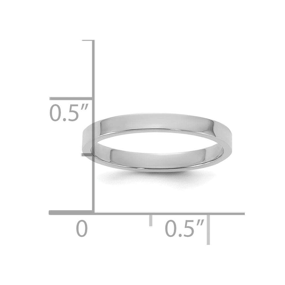 14K White Gold Madi K High Polished 2mm Band Baby / Children's Ring
