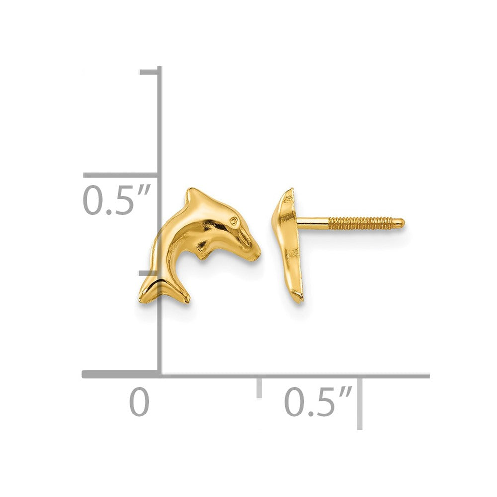 14k Madi K Sm. Dolphin Earrings