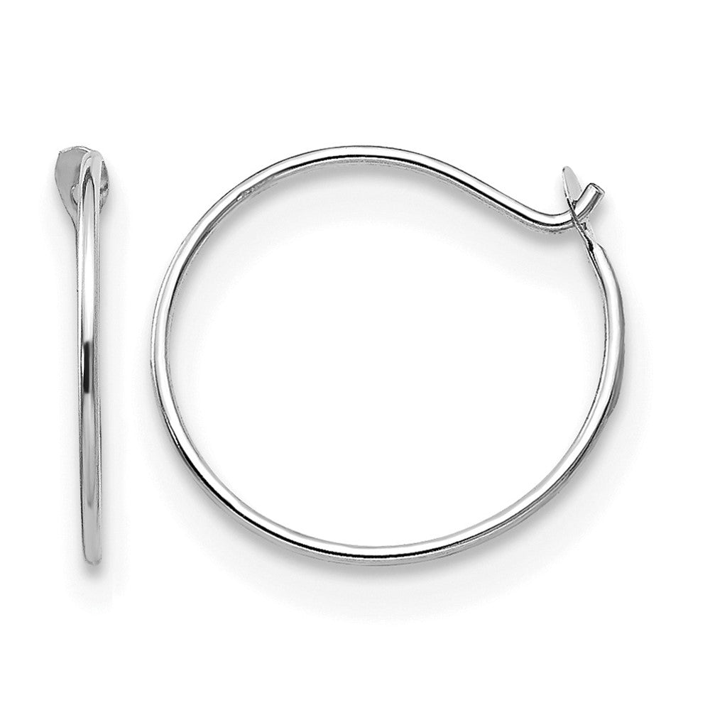 14k White Gold Madi K Sm. Endless Hoop Earrings