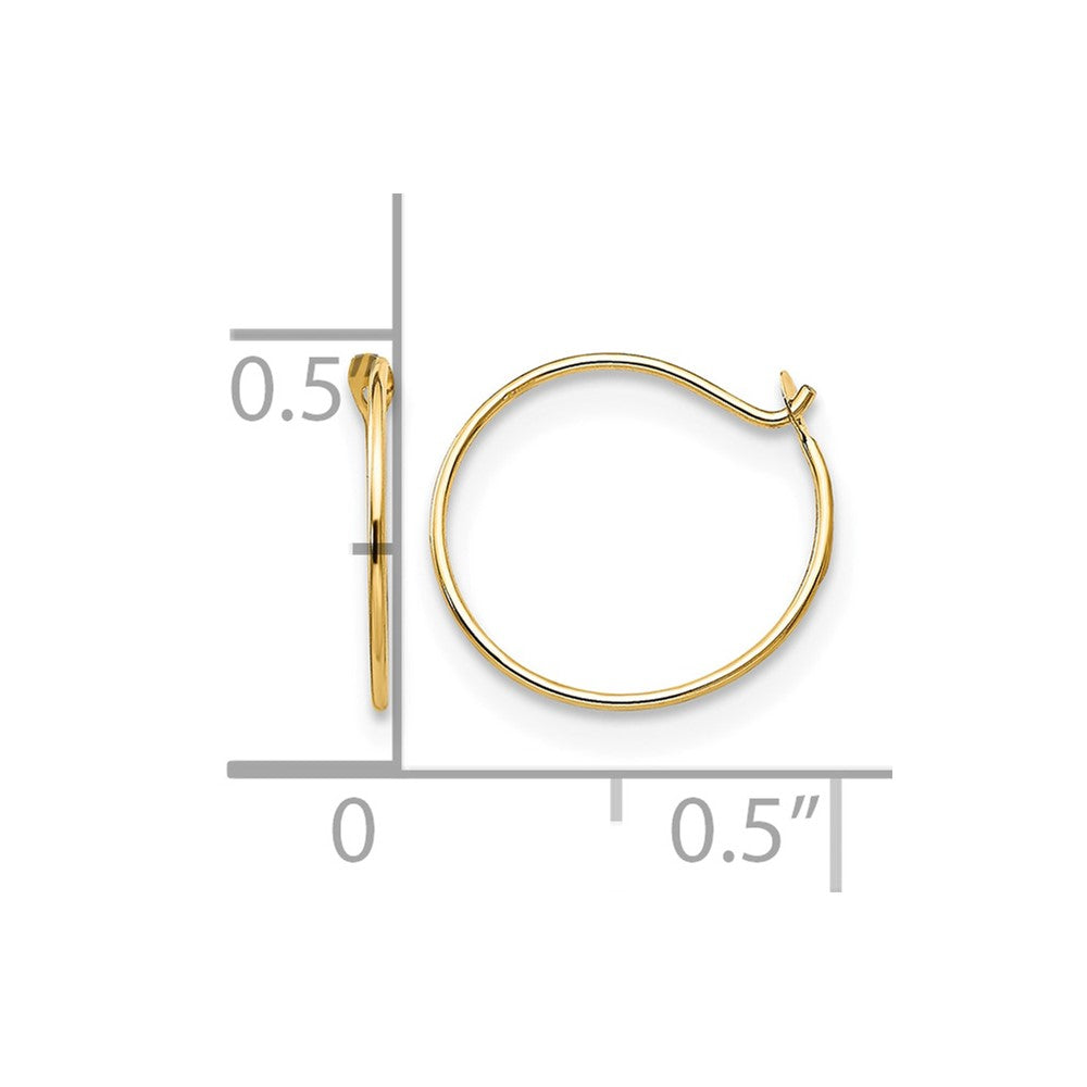 14k Madi K Sm. Endless Hoop Earrings