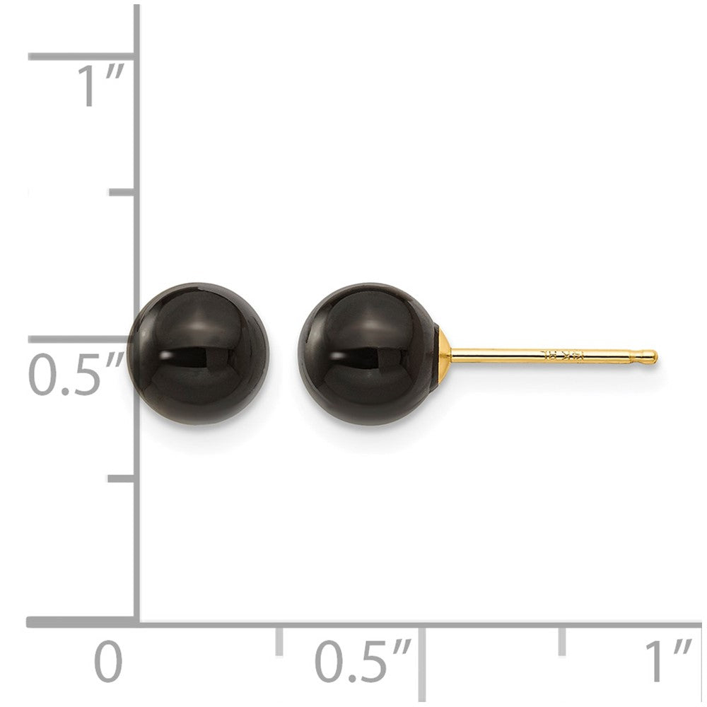 14k Madi K Onyx Bead Earrings