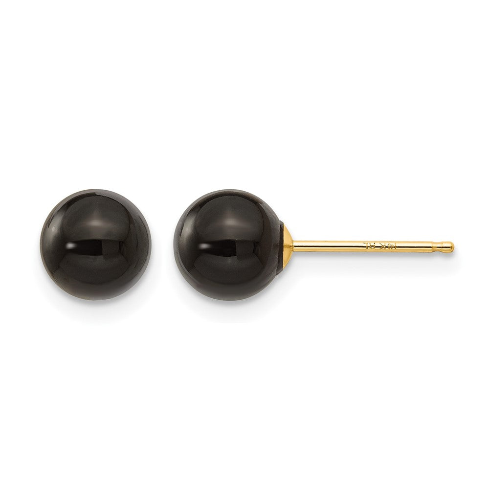 14k Madi K Onyx Bead Earrings
