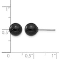 14k White Gold Madi K Onyx Bead Earrings