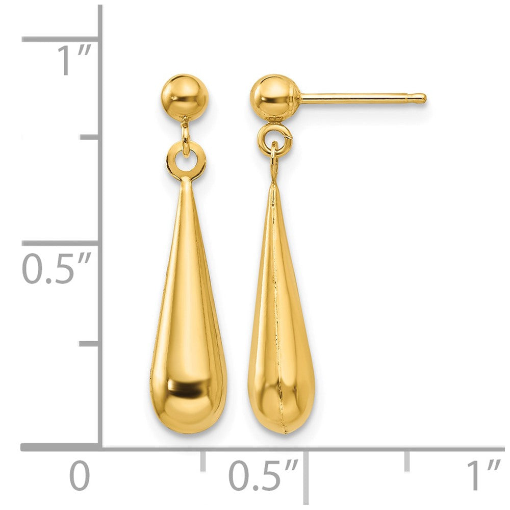 14k Madi K Teardrop Dangle Post Earrings
