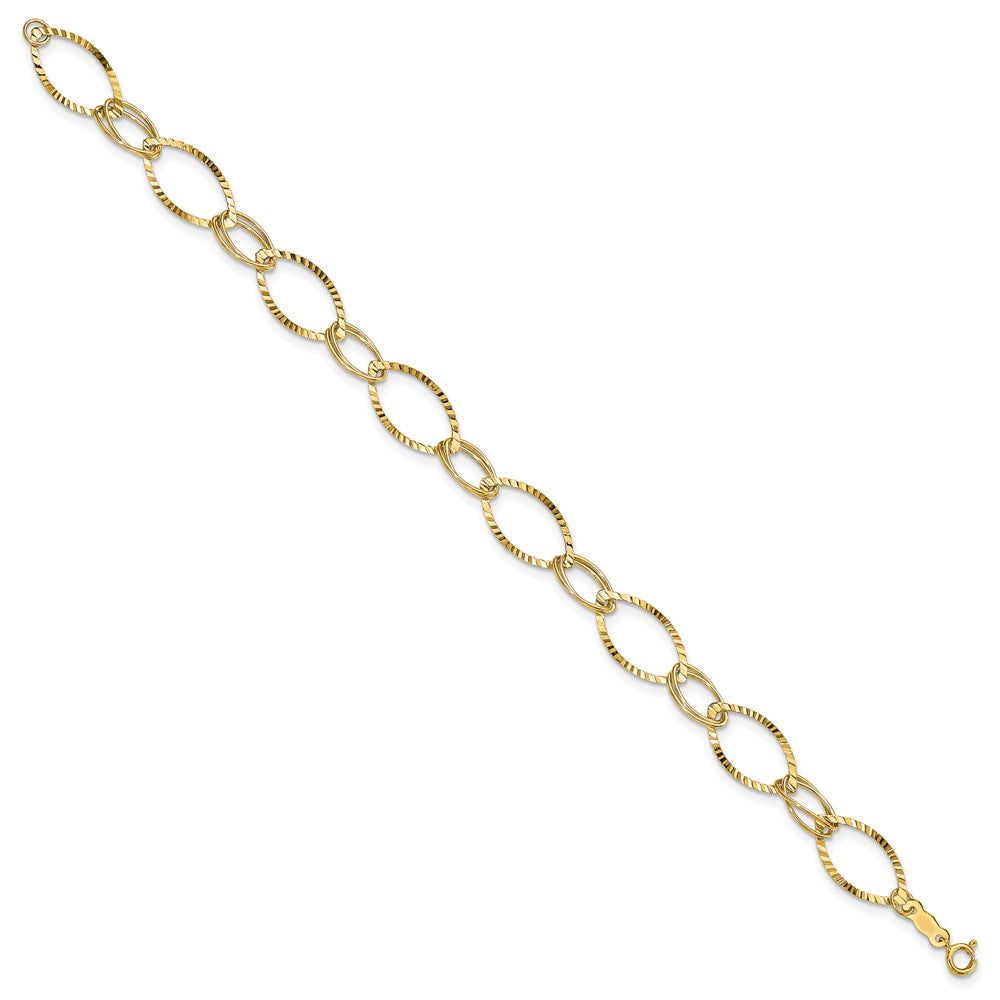 14k Fancy Link Bracelet