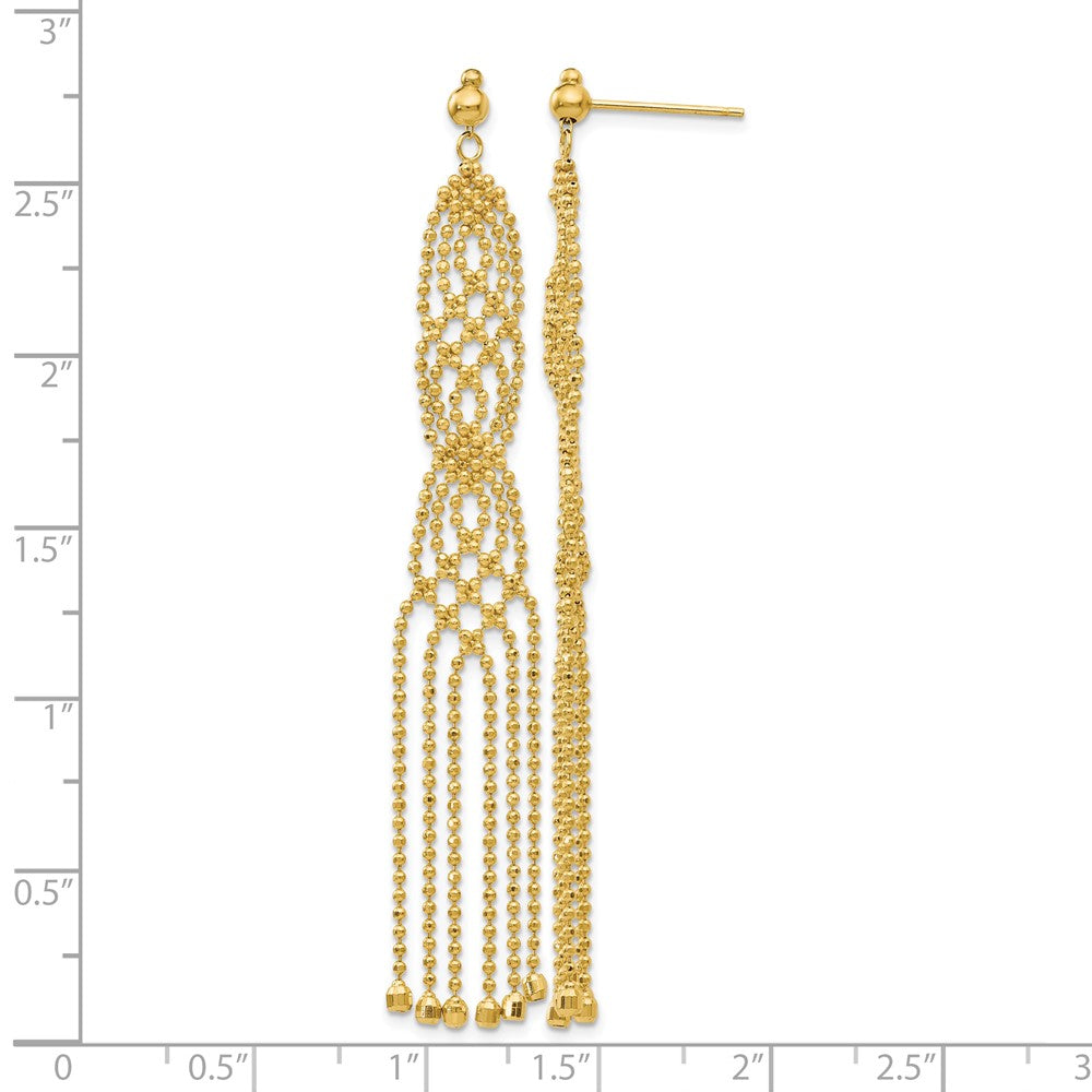 14K Beaded Earrings