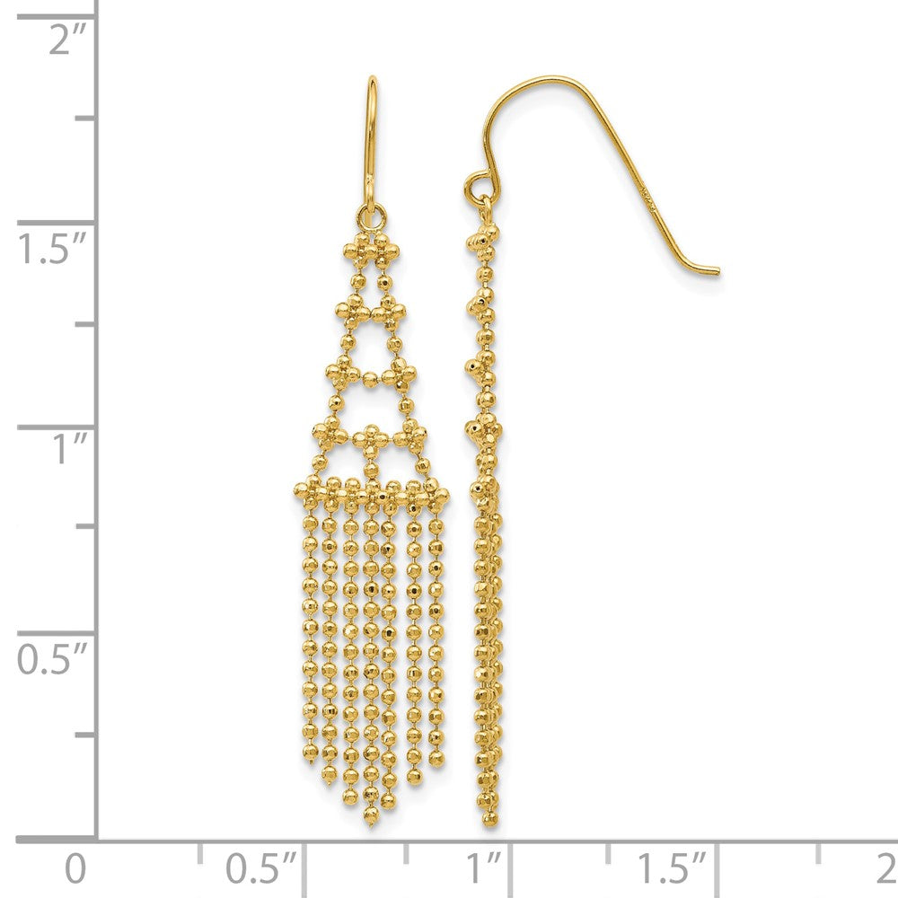 14K Beaded Earrings