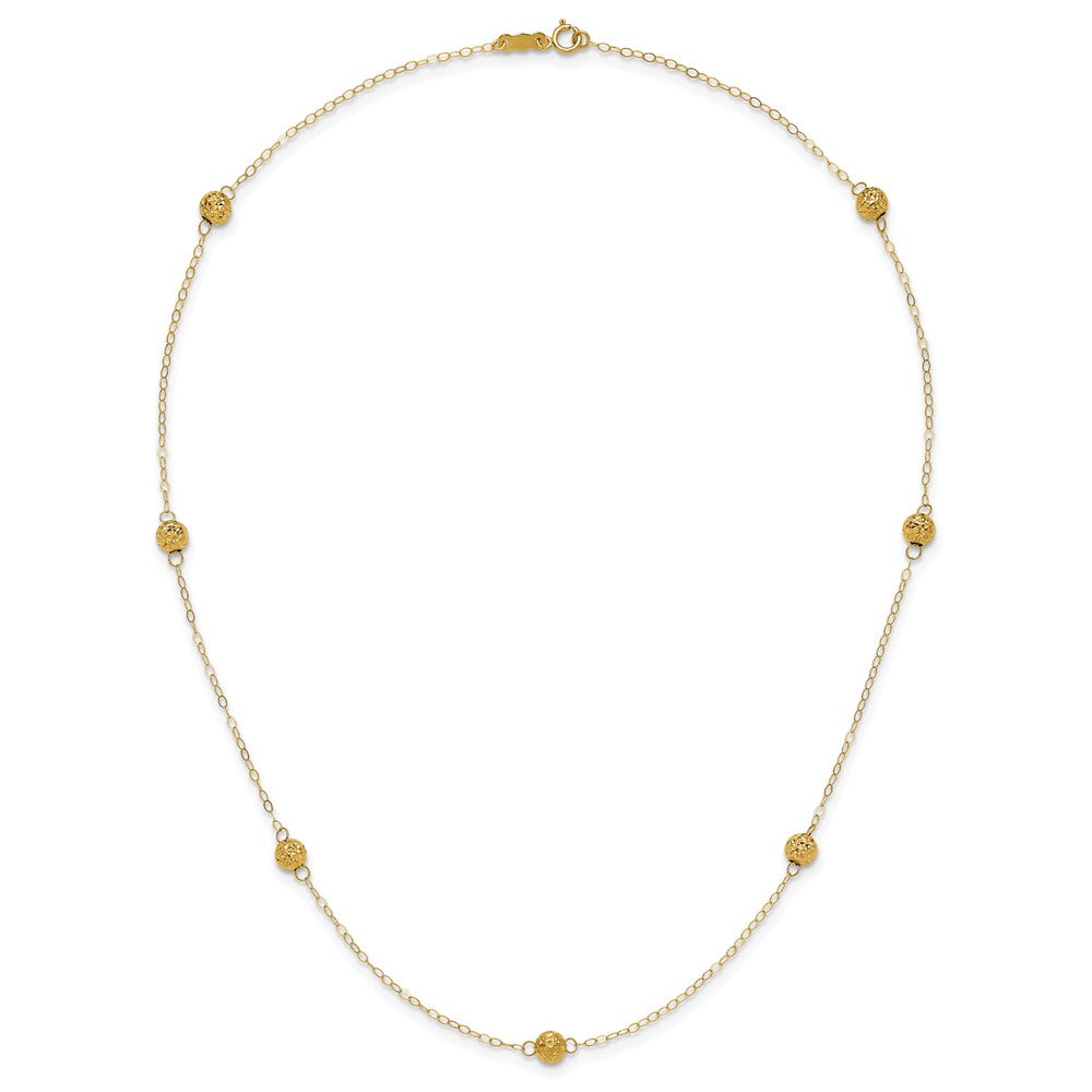 14k Bead Necklace