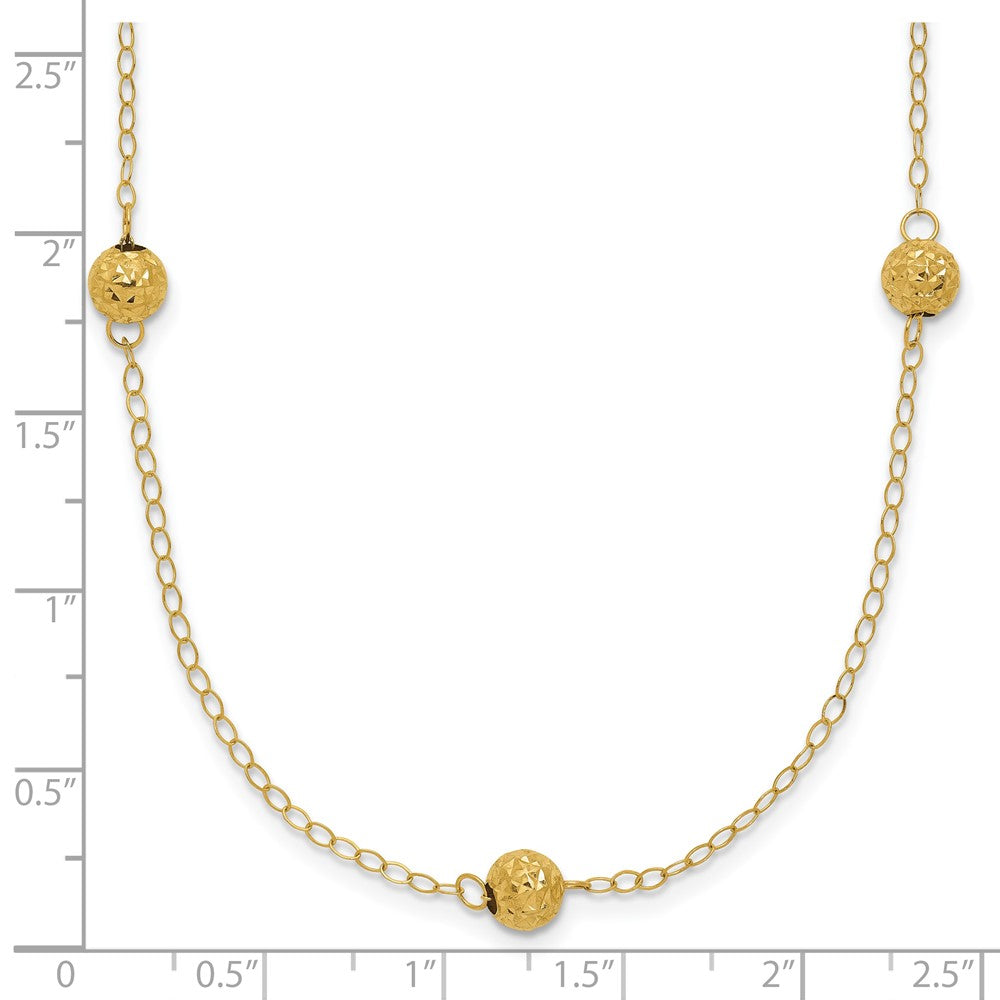 14k Bead Necklace
