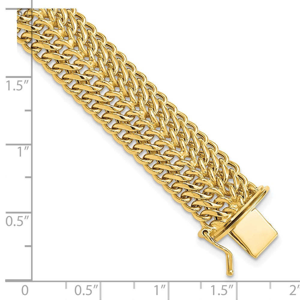 14k Polished Fancy Link Bracelet