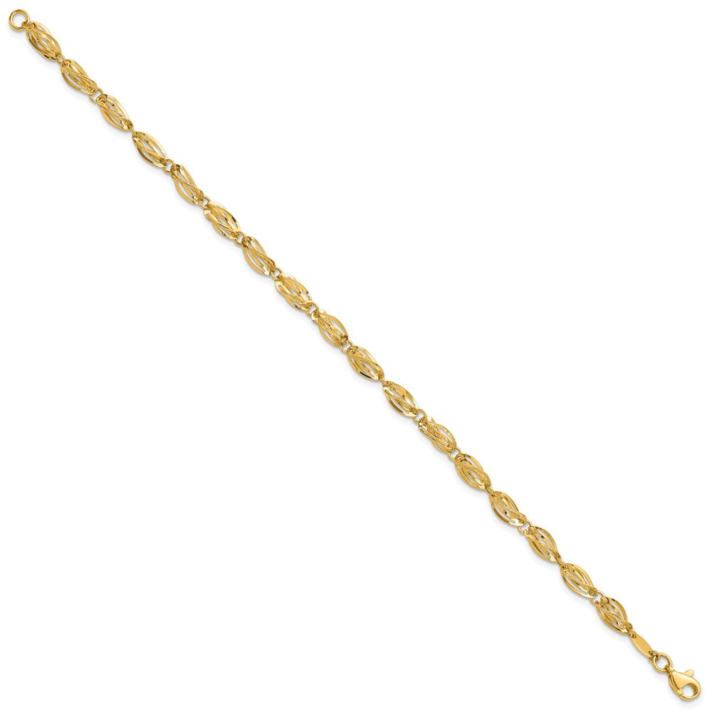 14K Gold Polished Fancy Bracelet