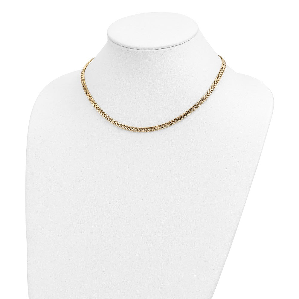 14K Polished Fancy Link Necklace