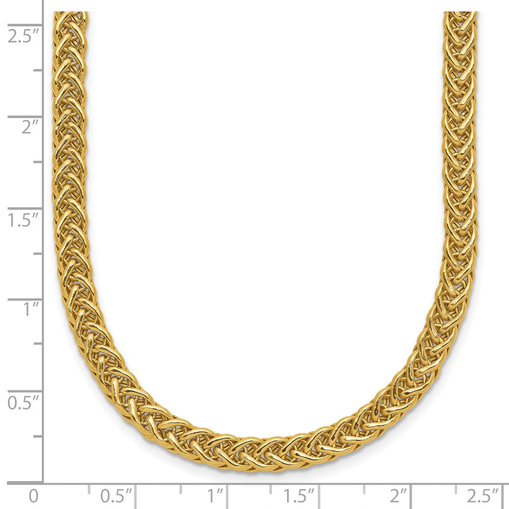14K Polished Fancy Link Necklace