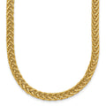 14K Polished Fancy Link Necklace