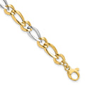 14k Two-Tone Polished Bracelet