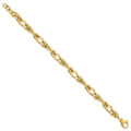 14k Polished Fancy Link Bracelet