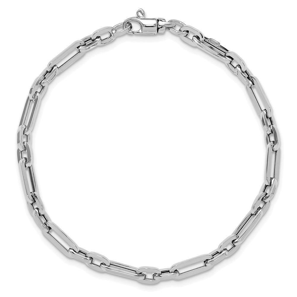 14k White Gold Polished Fancy Link Bracelet