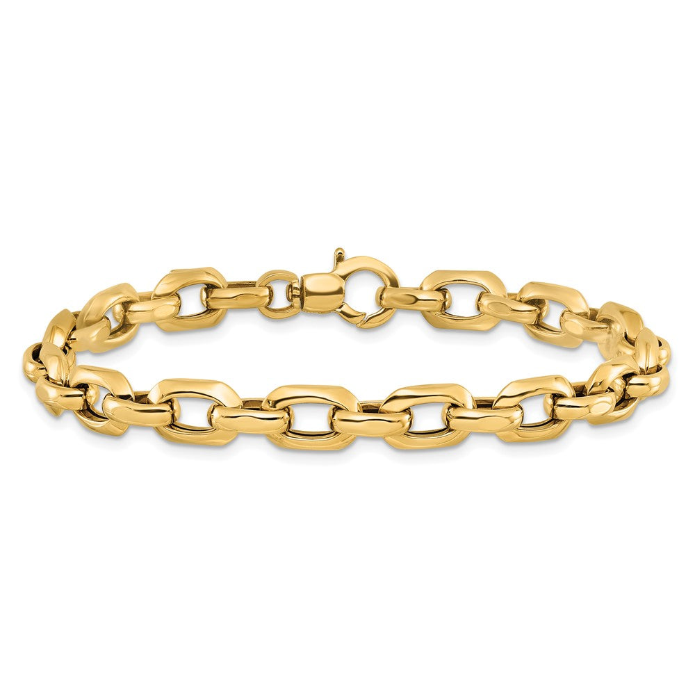 14K Polished Fancy Link Bracelet