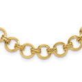 14k Polished Link Necklace