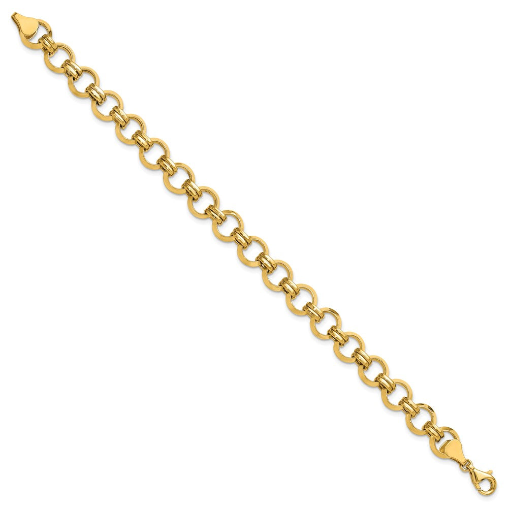 14k Polished Link Necklace