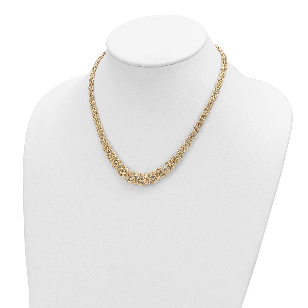 14k Graduated Byzantine Necklace