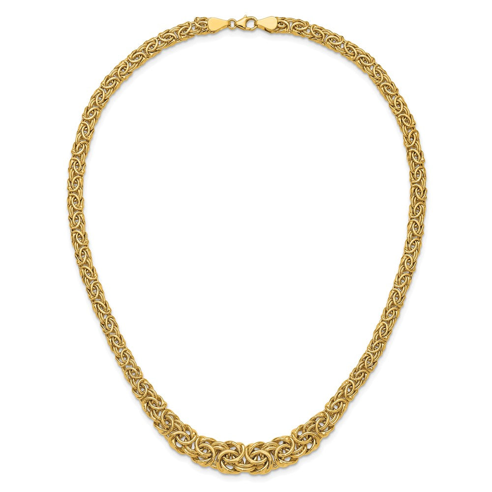 14k Graduated Byzantine Necklace