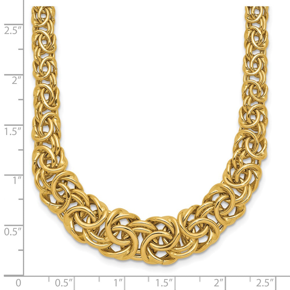 14k Graduated Byzantine Necklace