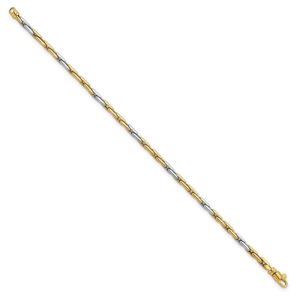 14K Two-tone Polished Fancy Link Necklace