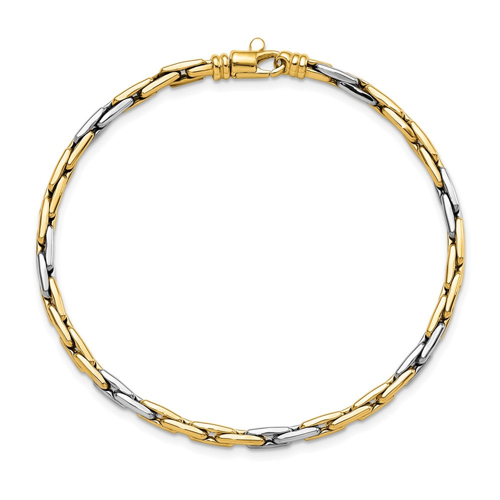 14K Two-tone Polished Fancy Link Necklace