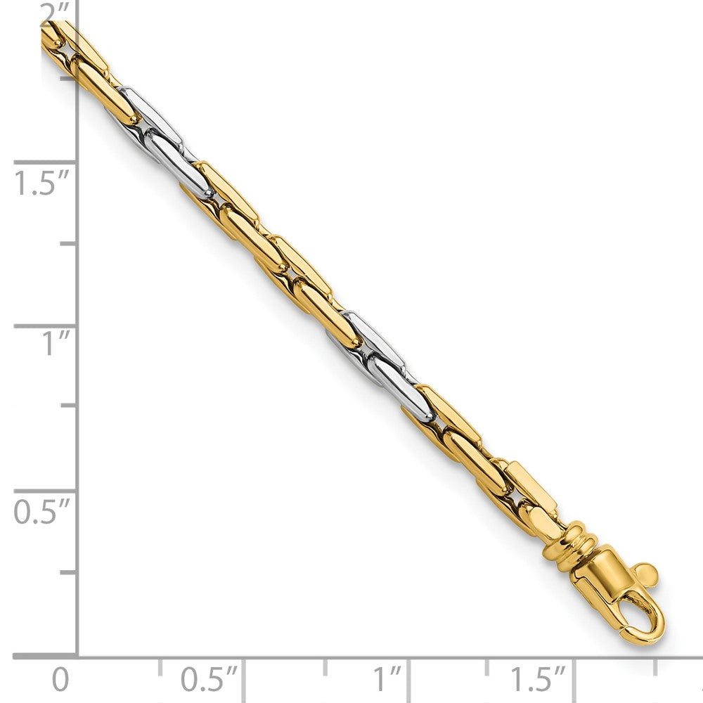 14K Two-tone Polished Fancy Link Necklace
