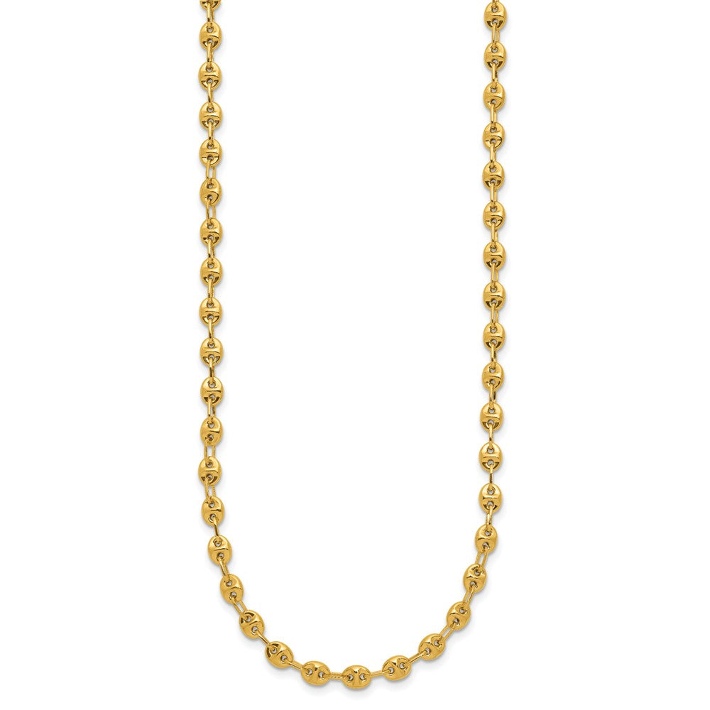 14K Polished Fancy Link Necklace