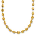14K Polished Fancy Link Necklace