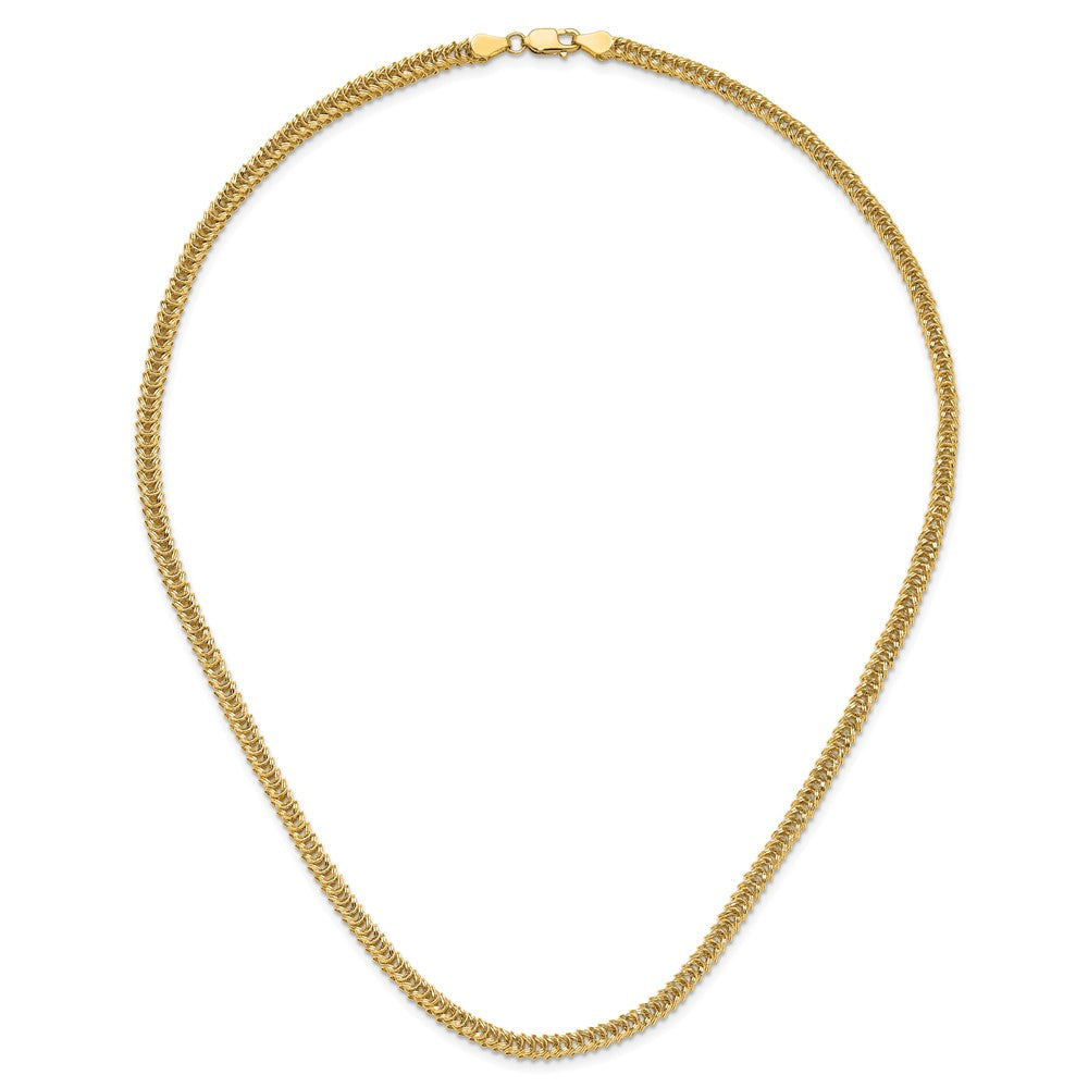 14K Polished Fancy Link Necklace