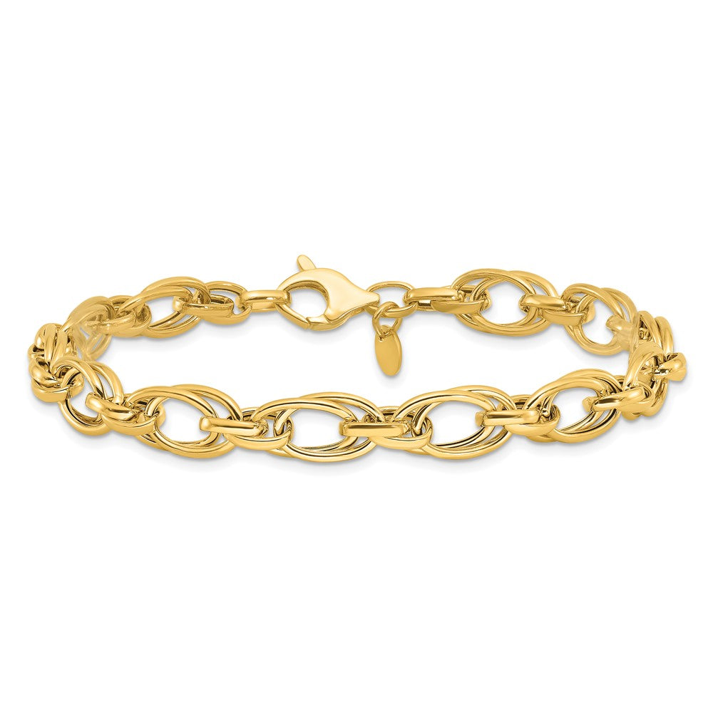 14K Polished Fancy Bracelet