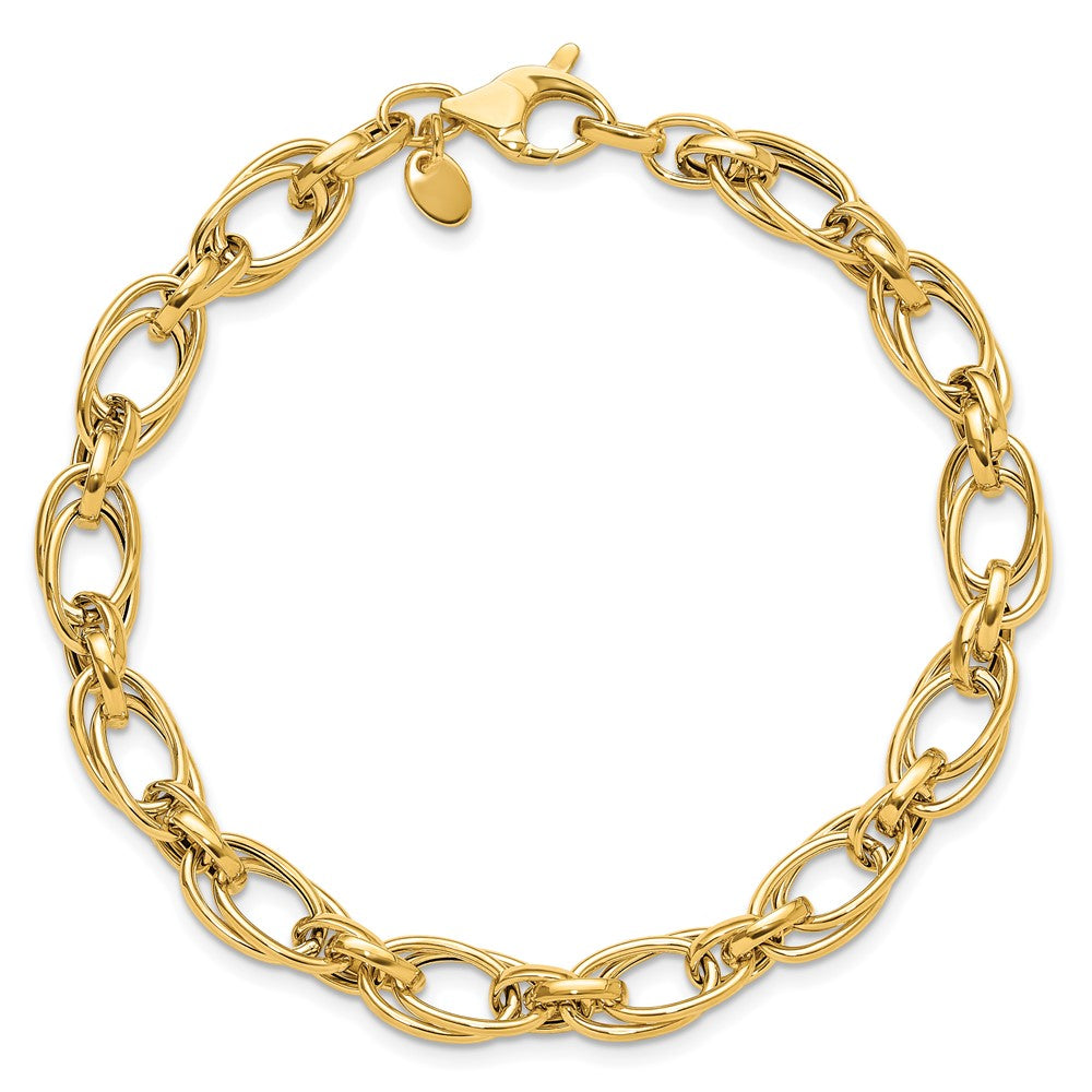 14K Polished Fancy Bracelet