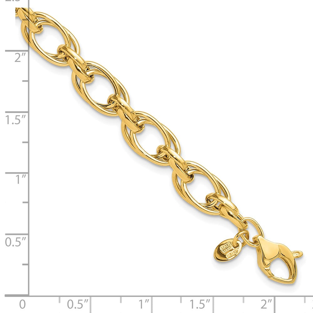 14K Polished Fancy Bracelet
