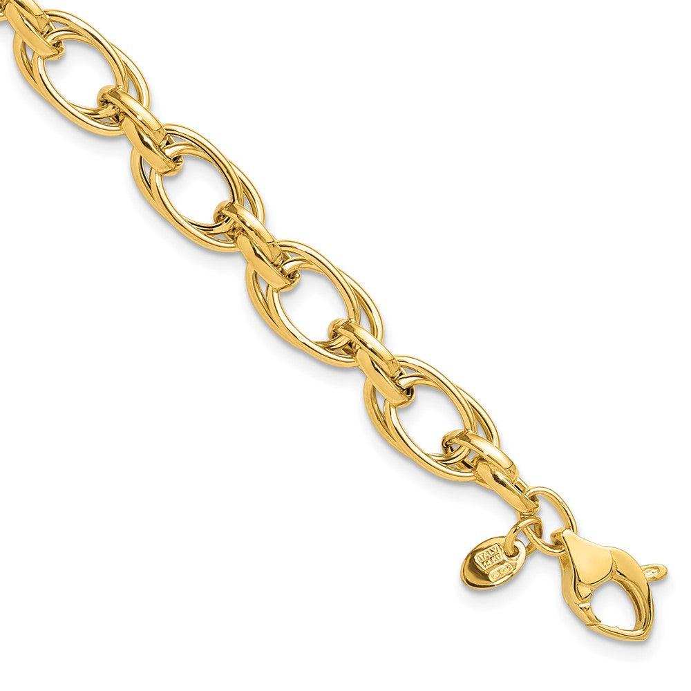 14K Polished Fancy Bracelet