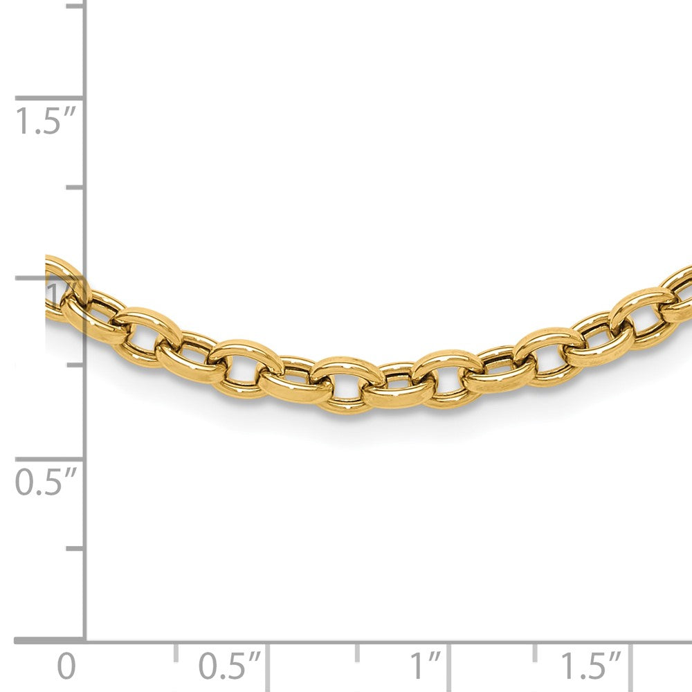 14k Polished Link Necklace