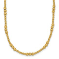 14K Diamond-cut Beaded Bracelet