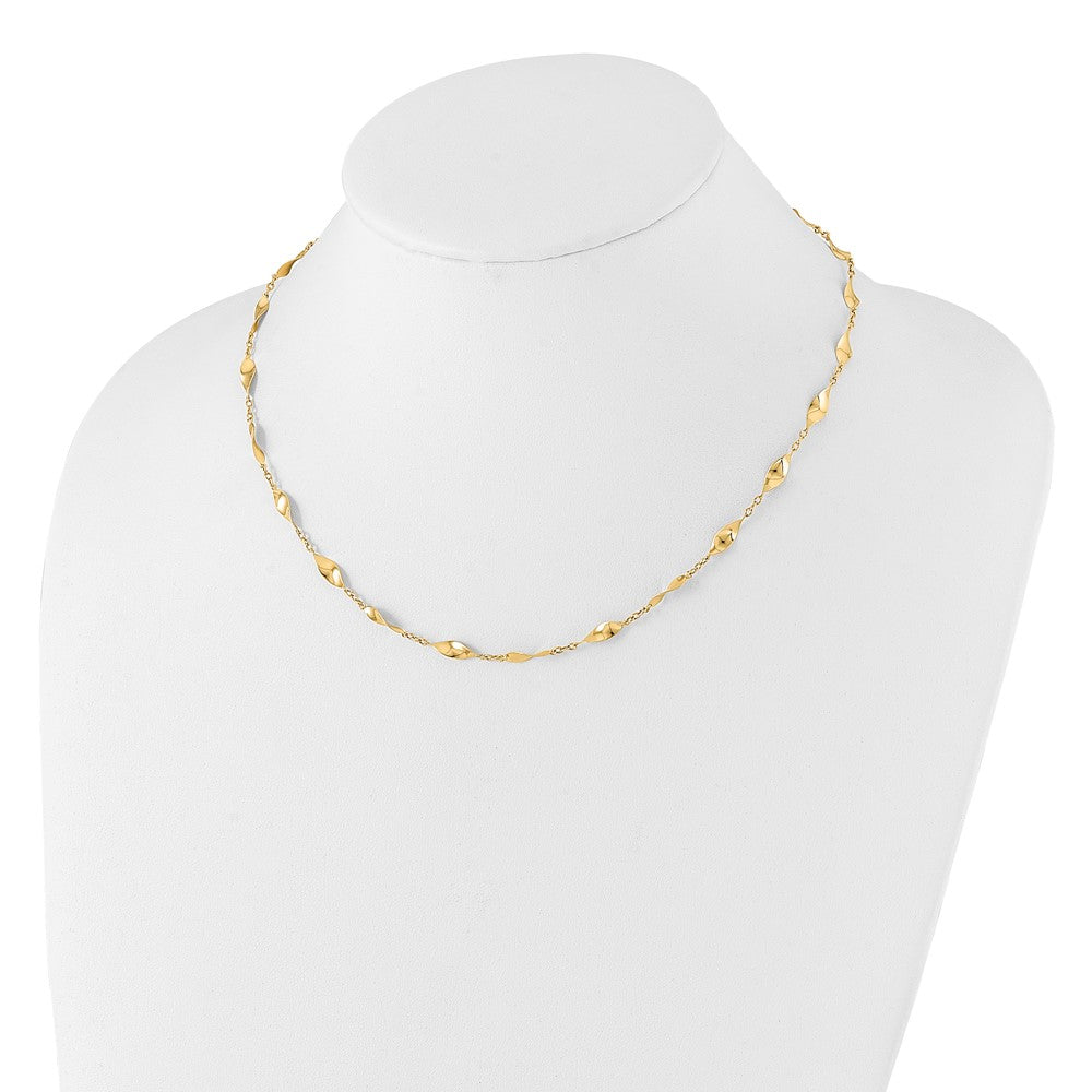 14K Polished Fancy Necklace