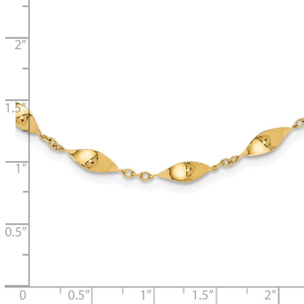 14K Polished Fancy Necklace