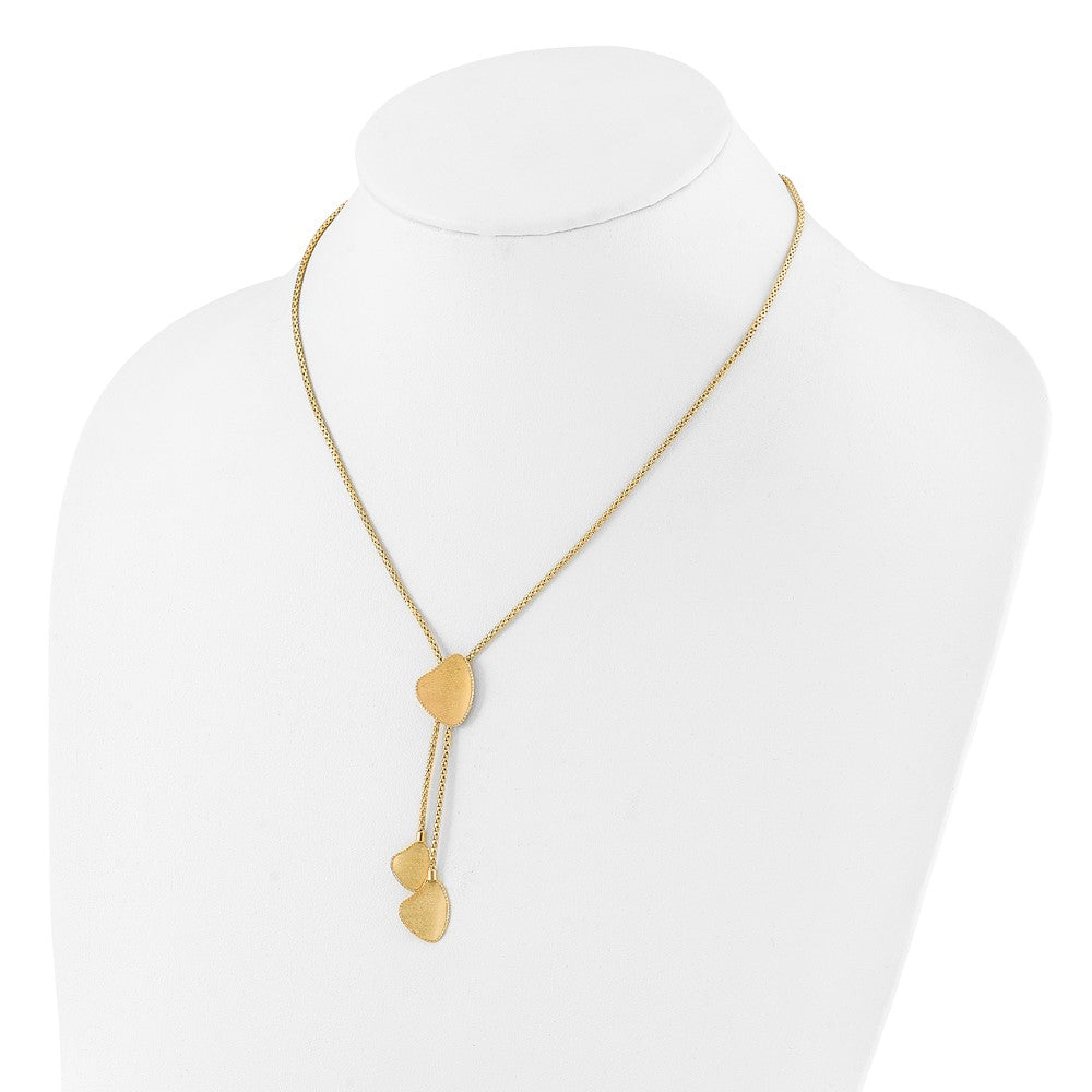 14k Fancy Drop Dangle 17in w/2in Ext. Necklace