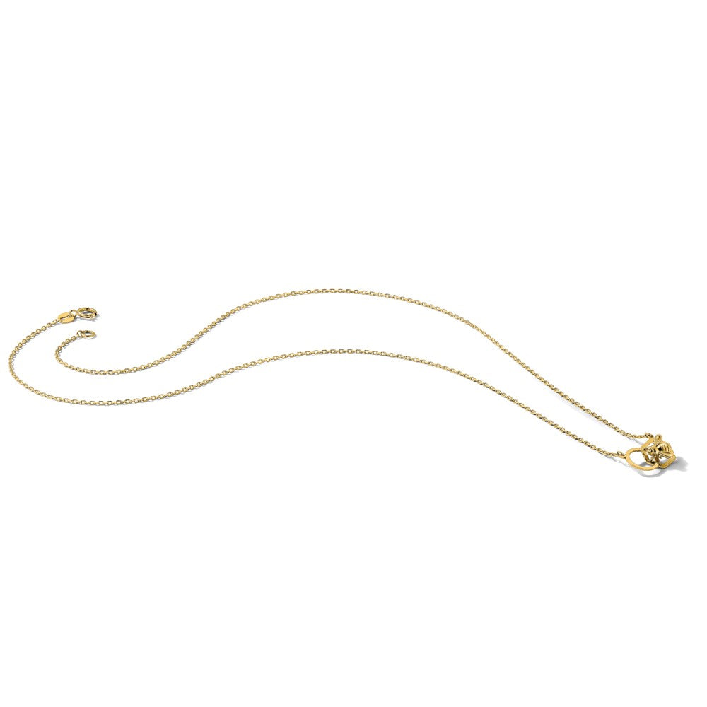 14K Polished Bee Necklace
