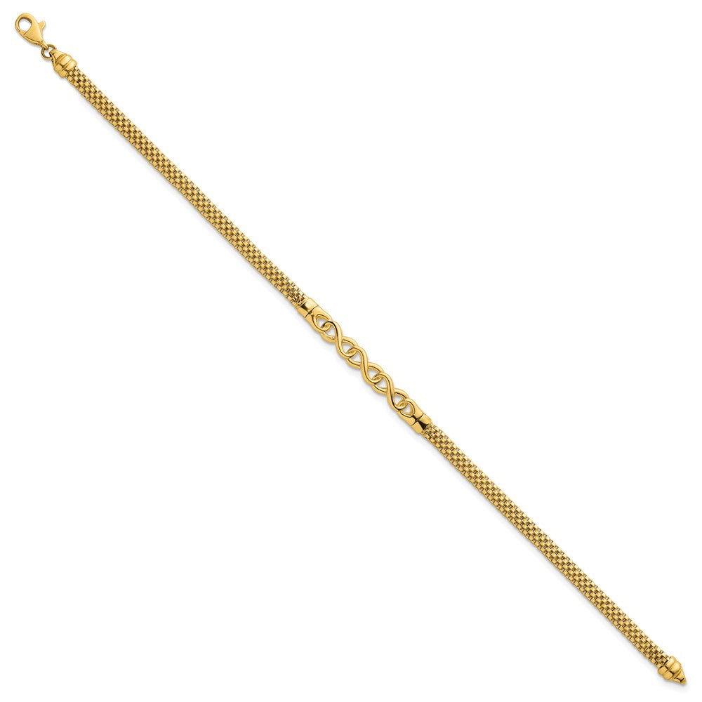 14k Polished Infinity 7.5in Fancy Link Bracelet