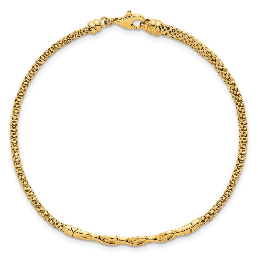 14k Polished Infinity 7.5in Fancy Link Bracelet