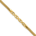 14k Polished Infinity 7.5in Fancy Link Bracelet
